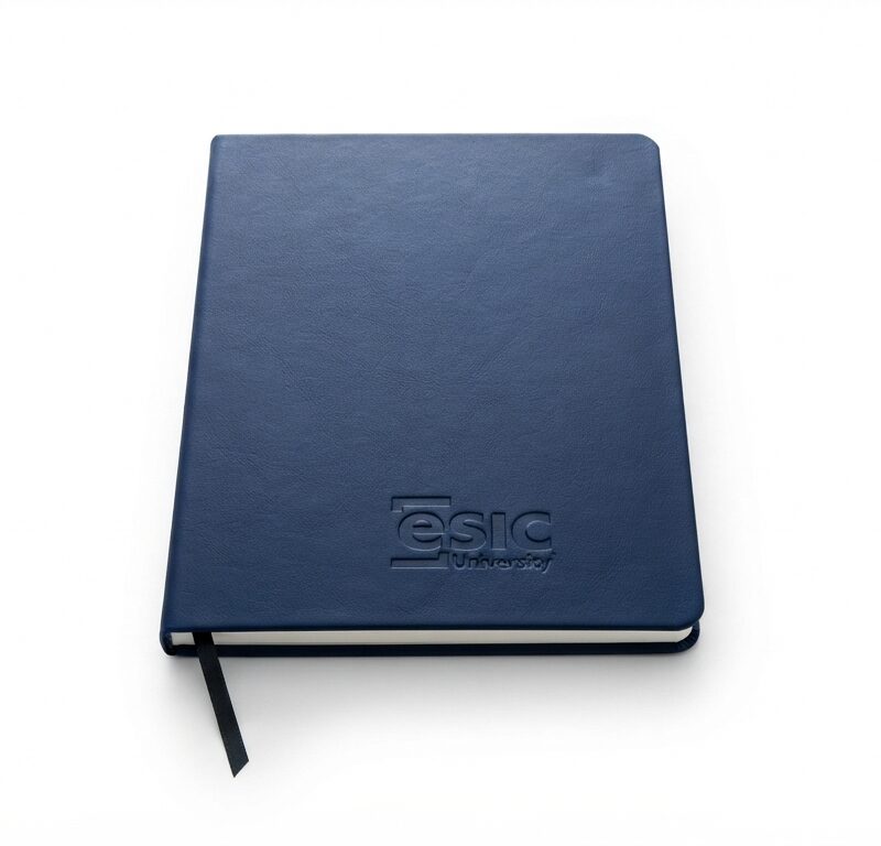 Cuaderno A5 tapa dura simil piel by ESIC University