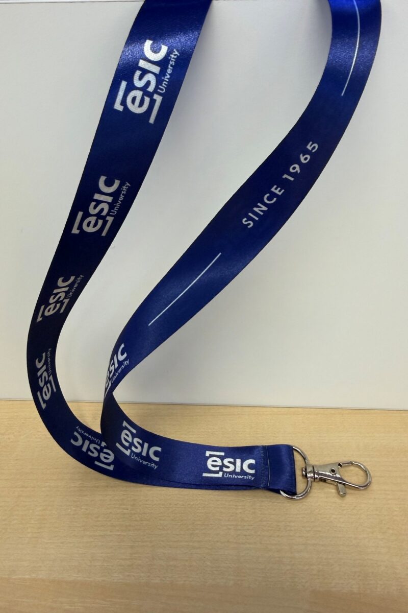Lanyard azul ESIC University- Since 1965