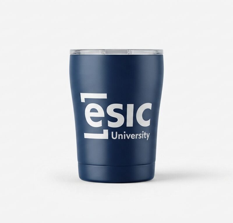 Vaso térmico de acero inox. Acabado en caucho mate